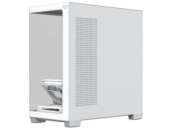 Gabinete Gamer Media Torre Tank Polar 7900 con Max MB ATX, GPU 420 mm, Paneles de Cristal y Ventiladores ARGB. Color Blanco