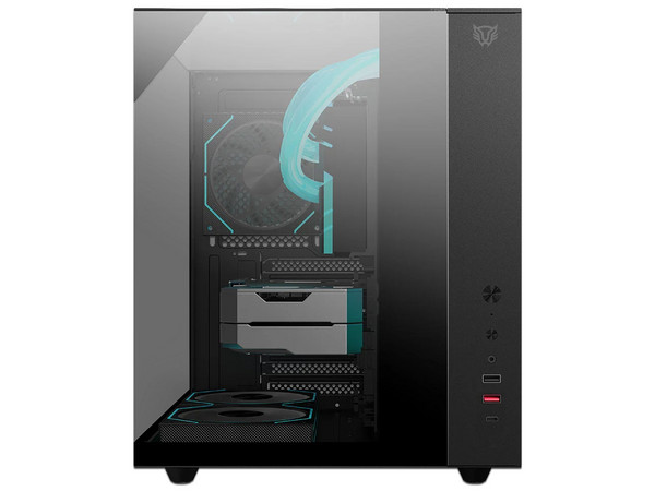 Gabinete BALAM RUSH Tank Majestic 6600, Mid Tower, ATX, Incluye 3 Ventiladores de 120mm, Panel de Cristal, No Incluye Fuente de Poder. Color Negro.
