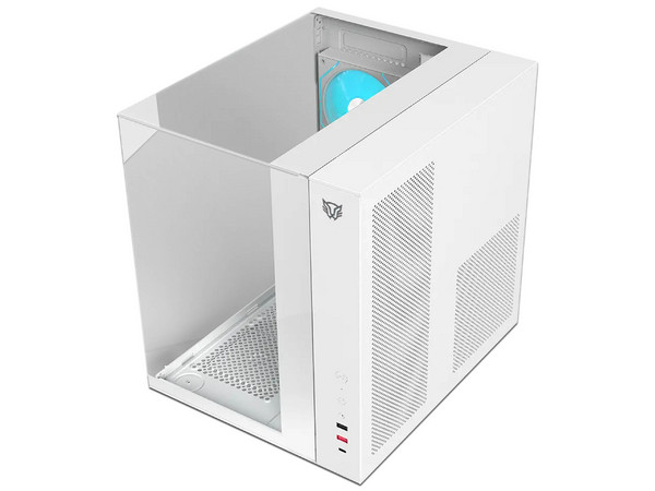 Gabinete BALAM RUSH Tank Majestic 6600, Mid Tower, ATX, Incluye 3 Ventiladores ARGB, No Incluye Fuente de Poder. Color Blanco.