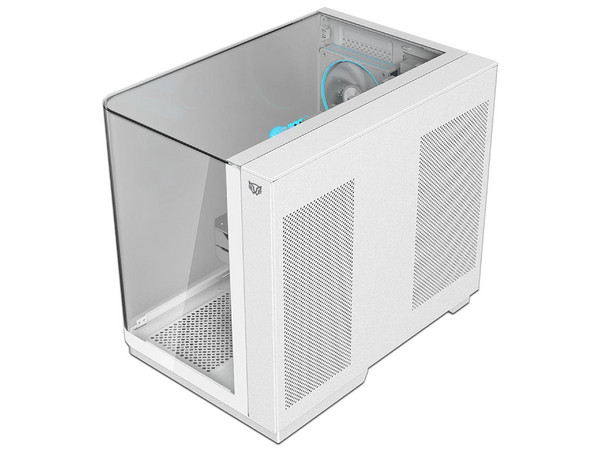 Gabinete Balam Rush Tank Expert Curve 6800, Mid Tower, ATX, 3 Ventiladores de 120mm, (Sin fuente de poder). Color Blanco.