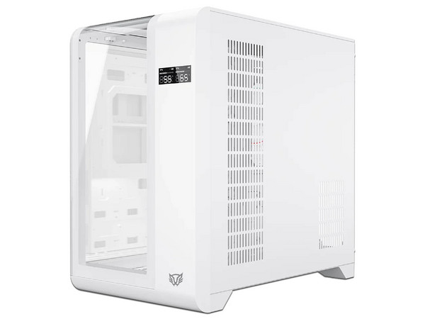 Gabinete Balam Rush Tank Expert Curve 7400 Mini Torre, ATX, (No Incluye Fuente de Poder). Color Blanco Cristal Sin Bordes.