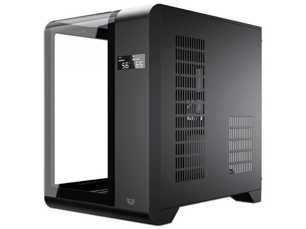 Gabinete Balam Rush Tank Expert Curve 6400 con panel lateral y frontal, micro-ATX, (No incluye fuente de poder). Color Negro