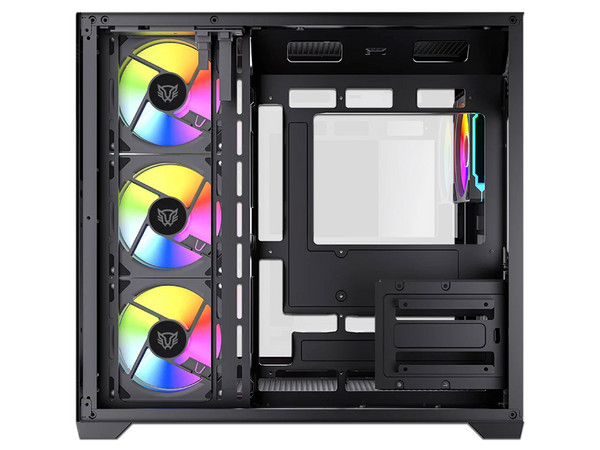 Gabinete Balam Rush Tank Core Ultra GM925, Mid-Tower, ATX, Incluye Ventiladores 4 x 120mm, (Sin fuente de poder). Color Negro.