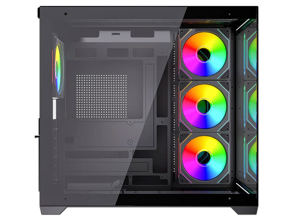 Gabinete Balam Rush Tank Core Ultra GM925, Mid-Tower, ATX, Incluye Ventiladores 4 x 120mm, (Sin fuente de poder). Color Negro.