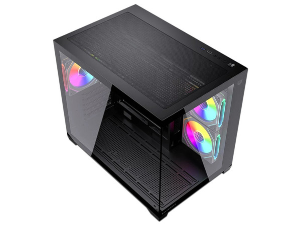 Gabinete Balam Rush  Tank Core Pro GI925, Mid Tower, Micro-ATX, No Incluye Fuente de Poder. Color Negro.