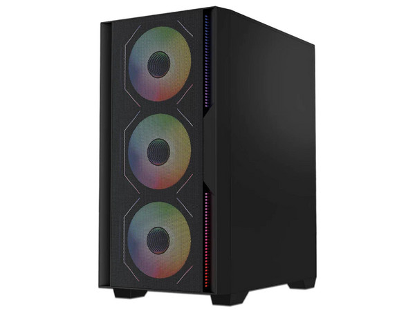 Gabinete Balam Rush Nitrox Edge Pro Aircool 4900C, Mini-Tower, Mini-ITX, (No Incluye Fuente de Poder), Color Negro.