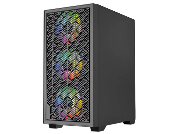 Gabinete Balam Rush Nitrox Edge Aircool 4700A, Mini-Tower, Micro ATX, Incluye Ventiladores 4 x 120mm, (Sin fuente de poder). Color Negro.