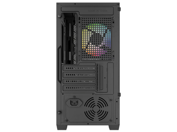 Gabinete Balam Rush Nitrox Edge Aircool 4700A, Mini-Tower, Micro ATX, Incluye Ventiladores 4 x 120mm, (Sin fuente de poder). Color Negro. (Caja abierta)