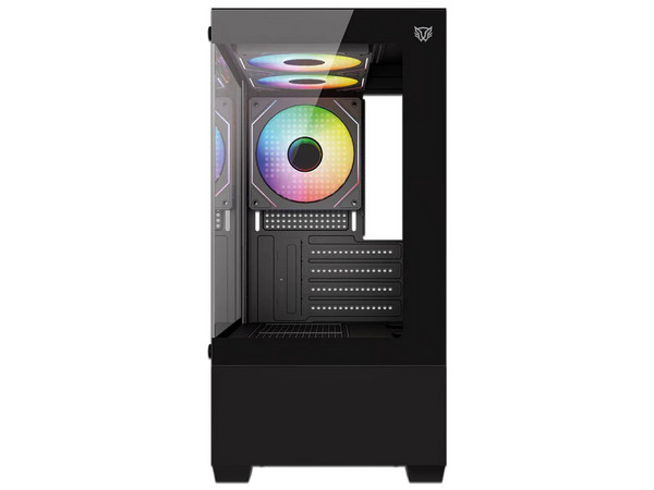 Gabinete BALAM RUSH NITROX GLOW CRYSTAL 4700C, Mini Tower, Micro-ATX / Mini-ITX, No Incluye Fuente de Poder. Color Negro. (Caja abierta)