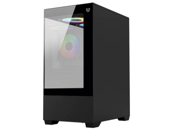 Gabinete BALAM RUSH NITROX GLOW CRYSTAL 4700C, Mini Tower, Micro-ATX / Mini-ITX, No Incluye Fuente de Poder. Color Negro. (Caja abierta)