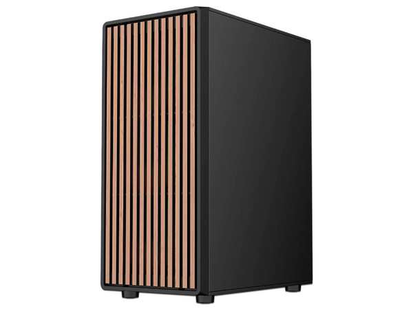 Gabinete Gamer Balam Rush Dragonfly Wood GM580, ATX Media Torre, Cuatro Ventiladores ARGB, Cristal Templado, Frente Tipo Madera, USB 3.0.
