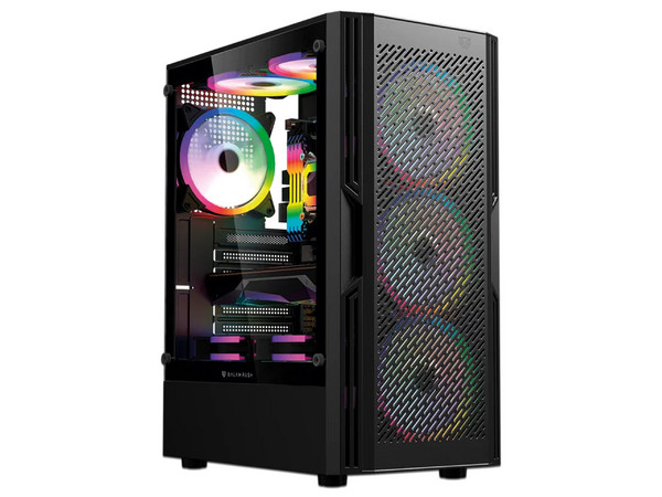 Gabinete Balam Rush Dragonfly Ventra GM570, Mid-Tower, ATX, Incluye Ventiladores 4 x 120mm, (Sin fuente de poder). Color Negro.
