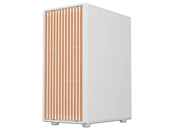 Gabinete Gamer Balam Rush Dragonfly Wood GM580, Mid Tower, ATX, 4 Ventiladores de 120mm, ARGB, Frente tipo Madera, (Sin fuente de poder). Color Blanco.