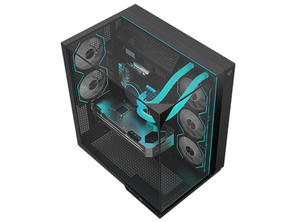 Kit Balam Rush, Incluye Gabinete Balam Rush Tank Majestic 7600, Mid Tower, ATX, Fuente de Poder GR Burst GR750G de 750W, 80 Plus, Sistema de Enfriamiento Líquido  Cryo Prism 360 de 360mm, ARGB. Color Negro.