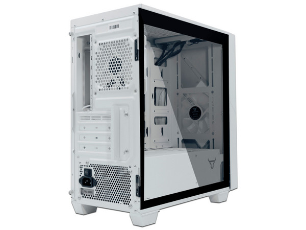 Gabinete Gamer Batauro Enfiniti, Micro-ATX, (Sin fuente de poder). Color Blanco.