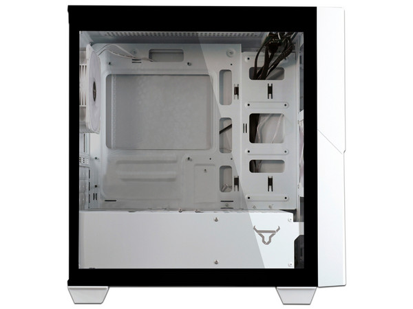 Gabinete Gamer Batauro Enfiniti, Micro-ATX, (Sin fuente de poder). Color Blanco.