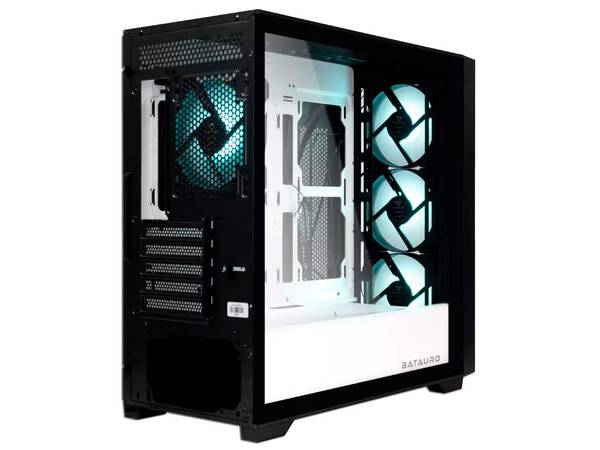 Gabinete Batauro Lander, Micro-ATX (No Incluye Fuente de Poder), Color Negro.