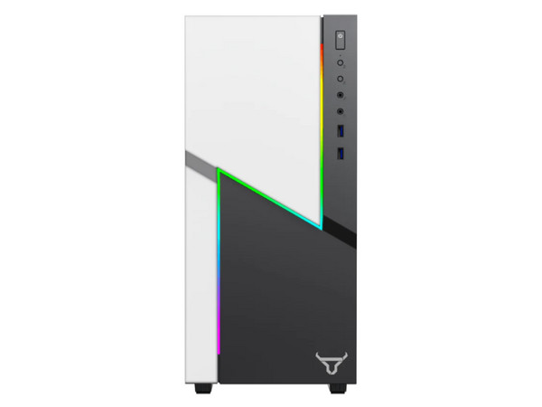 Gabinete Batauro NHYO ATX ARGB, USB 3.0, Vidrio Templado. Color Negro.