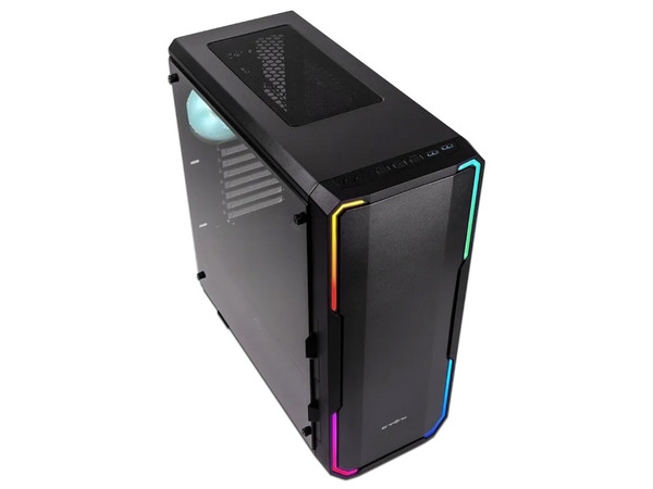 Gabinete BitFenix Full-tower Enso, E-ATX, LED, RGB, (No incluye fuente de poder). Color Negro.