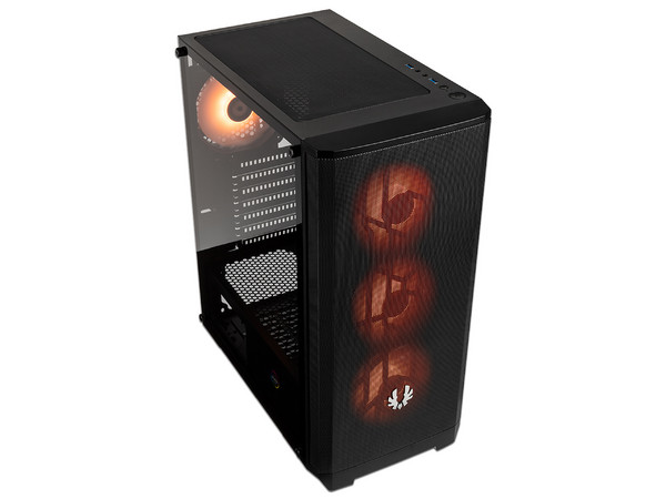 Gabinete BitFenix Nova Mesh SE TG, ATX, (No incluye fuente de poder). Color Negro.