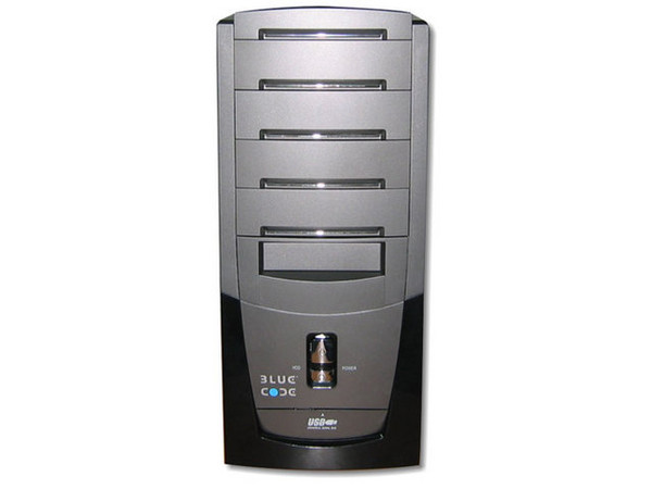 Gabinete BC5758, Gris con Negro, Fuente 360W, 20 pines, ATX