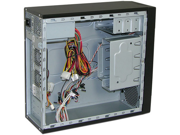 Gabinete Blue Code Micro ATX, con Fuente de 360W, Color Negro