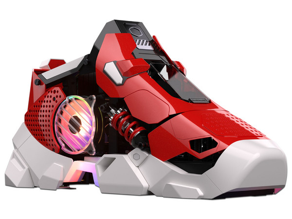 Gabinete COOLER MASTER Sneaker X, Mini Tower, Micro-ATX, Incluye Fuente de Poder de 850W. Color Rojo.