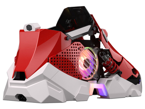 Gabinete COOLER MASTER Sneaker X, Mini Tower, Micro-ATX, Incluye Fuente de Poder de 850W. Color Rojo.