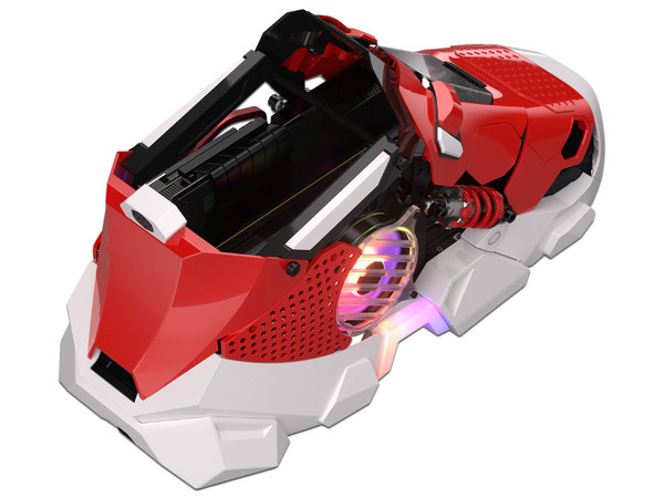 Gabinete COOLER MASTER Sneaker X, Mini Tower, Micro-ATX, Incluye Fuente de Poder de 850W. Color Rojo.