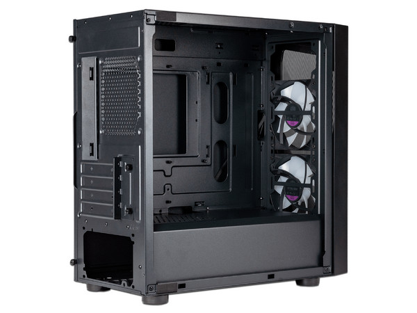 Gabinete Gamer Cooler Master CMP 320, Micro-ATX (No incluye fuente de poder), Color Negro.