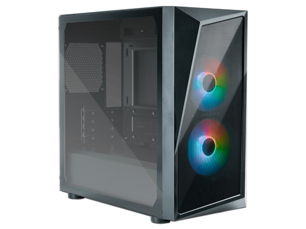 Gabinete Gamer Cooler Master CMP 320, Micro-ATX (No incluye fuente de poder), Color Negro.