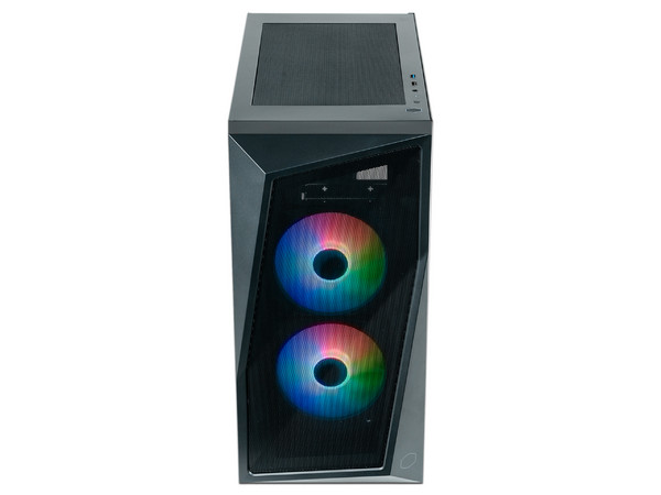 Gabinete Gamer Cooler Master CMP 320, Micro-ATX (No incluye fuente de poder), Color Negro.