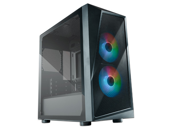 Gabinete Gamer Cooler Master CMP 320, Micro-ATX (No incluye fuente de poder), Color Negro.