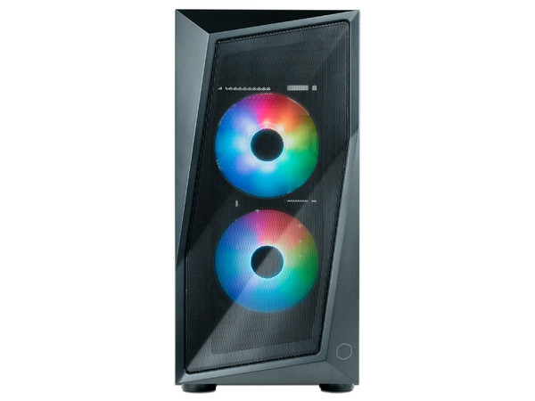 Gabinete Gamer Cooler Master CMP 320, Micro-ATX (No incluye fuente de poder), Color Negro.