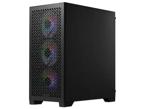 Gabinete Cooler Master Elite 302, Mini-Tower, Mini-ITX, Incluye 3 Ventiladores ARGB, (No Incluye Fuente de Poder), Color Negro.