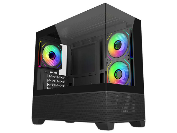Gabinete COOLER MASTER ELITE 490, Mid Tower, Micro-ATX, No Incluye Fuente de Poder. Color Negro.