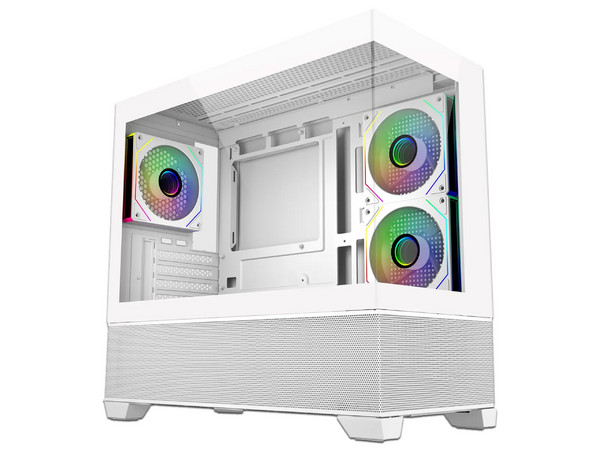 Gabinete COOLER MASTER ELITE 490, Mid Tower, Micro-ATX, No Incluye Fuente de Poder. Color Blanco.