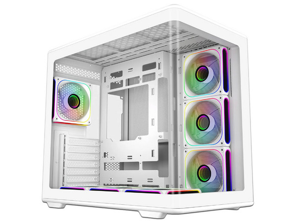 Gabinete COOLER MASTER ELITE 600, Mid Tower, Micro-ATX, No Incluye Fuente de Poder. Color Blanco.
