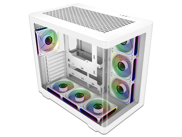 Gabinete COOLER MASTER ELITE 600, Mid Tower, Micro-ATX, No Incluye Fuente de Poder. Color Blanco.