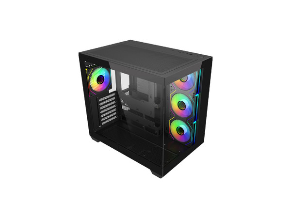Gabinete Cooler Master Elite 681, Mid-Tower, Micro-ATX, (No Incluye Fuente de Poder), Color Negro.