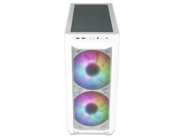 Gabinete Gamer Cooler Master MasterBox HAF 500, Mid-Tower, ATX (Sin Fuente de Poder). Color Blanco.