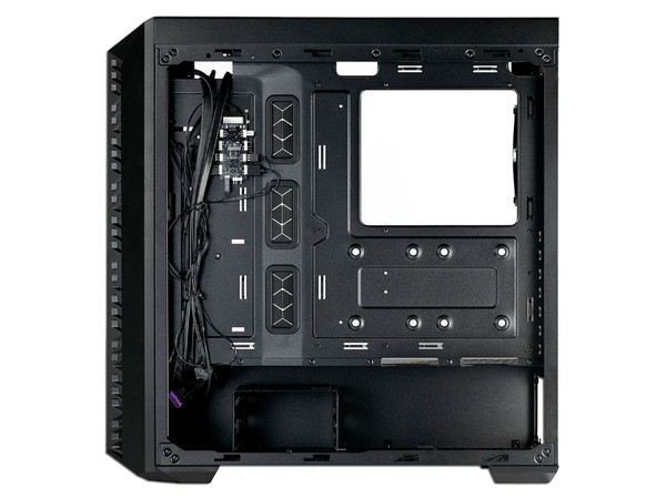 Gabinete Gamer Coolermaster MasterBox 520 Mesh, Mid-Tower, ATX (No incluye fuente de poder), Color Negro.