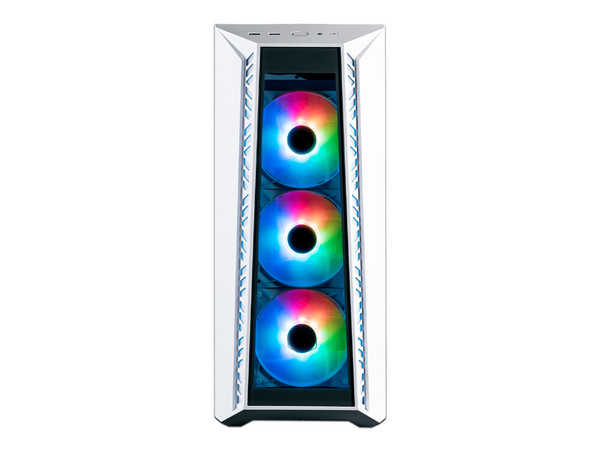 Gabinete COOLER MASTER MasterBox 520, Mid Tower, ATX, No Incluye Fuente de Poder. Color Blanco.