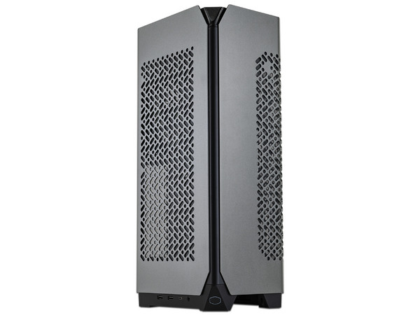 Gabinete CoolerMaster NCORE 100 MAX, ITX, Mini-Tower, (Incluye Fuente de Poder de 850W), Color Gris.