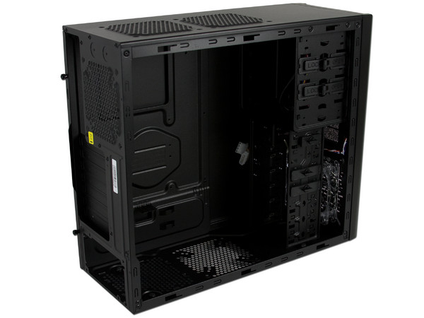 Gabinete Cooler Master Elite 430 Black, con Ventilador frontal de 120mm Led Azul, (sin fuente de poder)