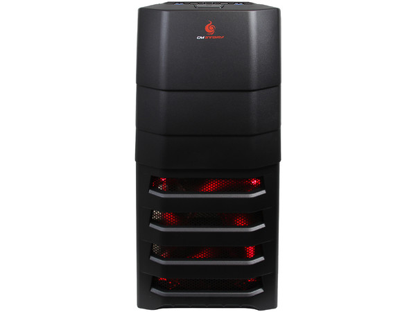 Gabinete CM Storm Enforcer con ventilador frontal de Leds Rojos. (No incluye fuente de poder)