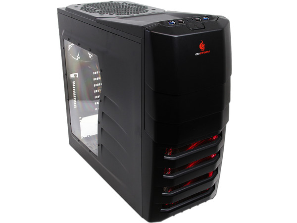 Gabinete CM Storm Enforcer con ventilador frontal de Leds Rojos. (No incluye fuente de poder)