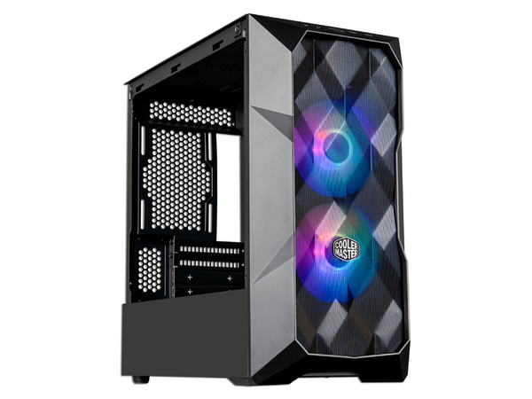 Gabinete Cooler Master MasterBox TD300 Mesh ARGB, Mid-tower ATX, (sin fuente de poder). Color Negro.