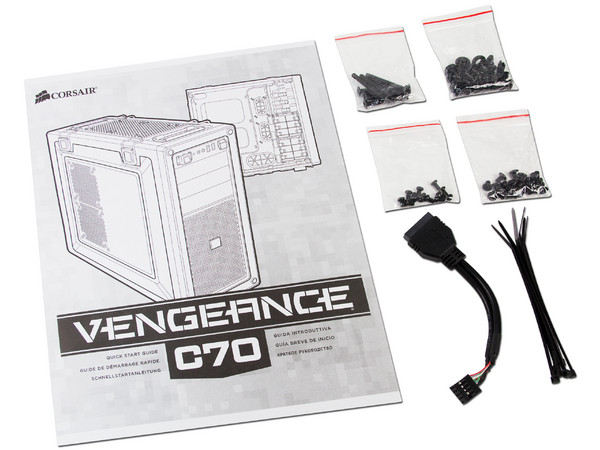 Gabinete Corsair Vengance C70, ATX (sin fuente de poder). Color Blanco.