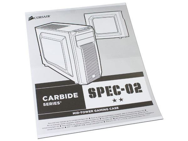 Gabinete Corsair Mid-tower Carbide Series SPEC-02 Blue LED, ATX, (sin fuente de poder)